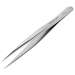 High Precision Tweezers, Style 0C9, Carbon Steel, Fine, Sharp, 3.5"